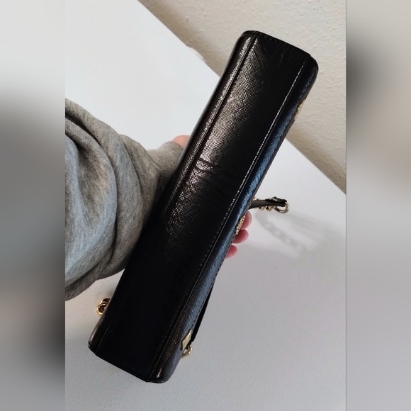 MCM Studded Shoulder Bag Black/Gold - Picture 9 of 14